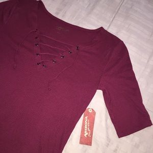 Arizona Lace Up Top